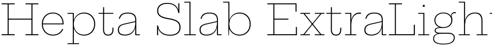 Hepta Slab ExtraLight