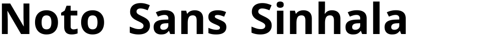 Noto Sans Sinhala