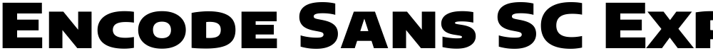 Encode Sans SC Expanded Black