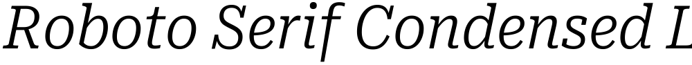 Roboto Serif Condensed Light