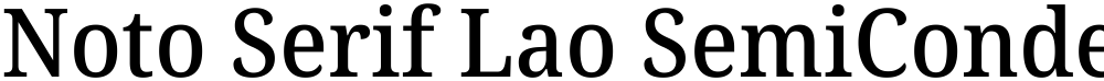 Noto Serif Lao SemiCondensed Medium