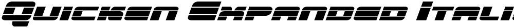 Quicken Expanded Italic