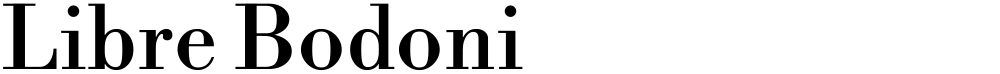 Libre Bodoni
