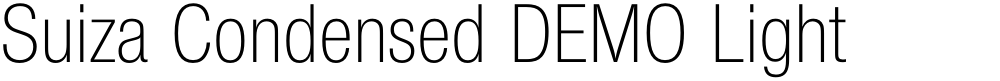 Suiza Condensed DEMO Light