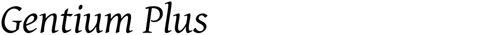 Gentium Plus