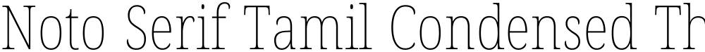 Noto Serif Tamil Condensed Thin