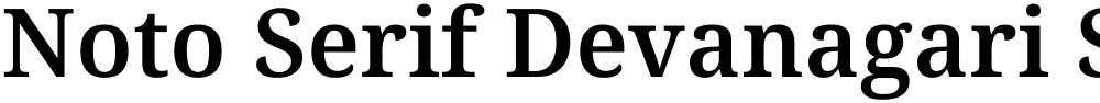 Noto Serif Devanagari SemiBold