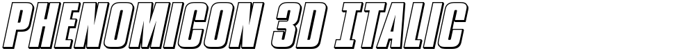 Phenomicon 3D Italic