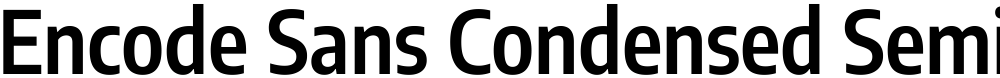 Encode Sans Condensed SemiBold