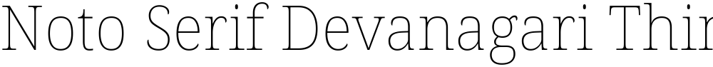 Noto Serif Devanagari Thin
