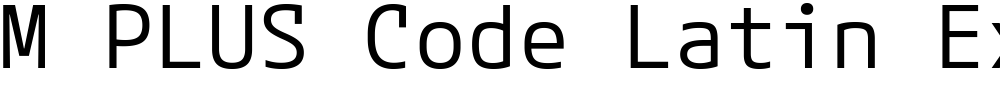 M PLUS Code Latin Expanded