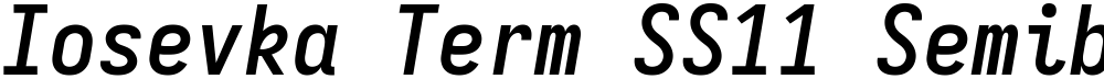 Iosevka Term SS11 Semibold