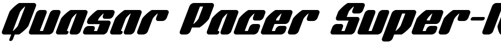 Quasar Pacer Super-Italic