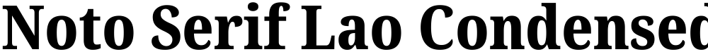Noto Serif Lao Condensed ExtraBold