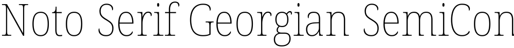 Noto Serif Georgian SemiCondensed Thin