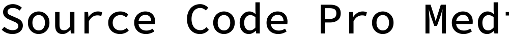 Source Code Pro Medium