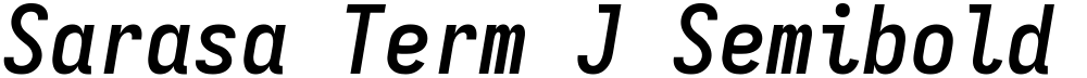 Sarasa Term J Semibold