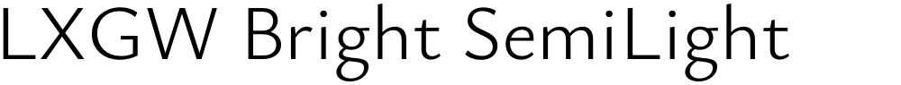 LXGW Bright SemiLight
