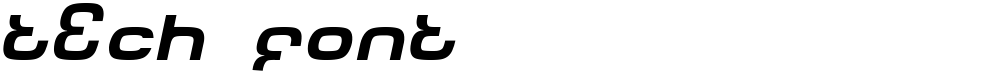 Tech Font