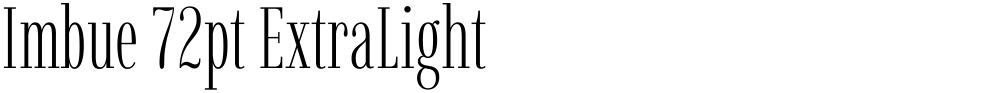 Imbue 72pt ExtraLight
