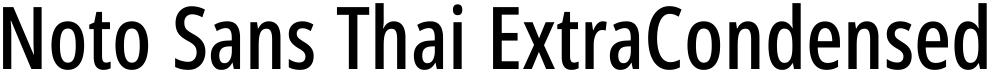 Noto Sans Thai ExtraCondensed Medium