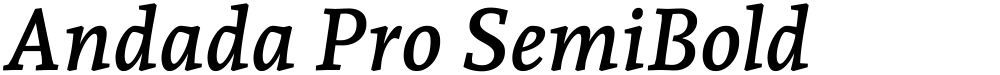 Andada Pro SemiBold