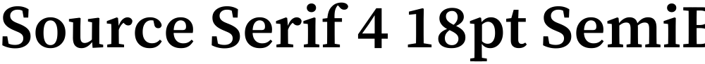 Source Serif 4 18pt SemiBold