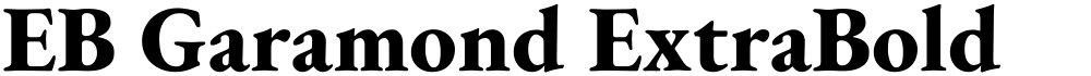 EB Garamond ExtraBold