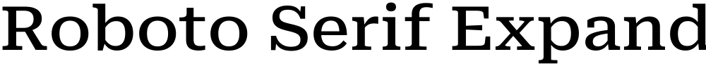 Roboto Serif Expanded Medium