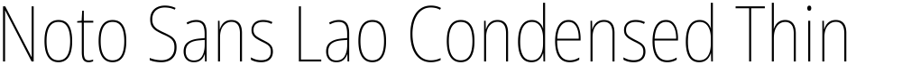 Noto Sans Lao Condensed Thin