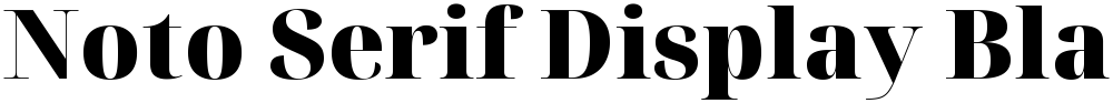 Noto Serif Display Black