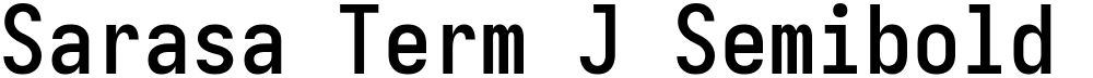 Sarasa Term J Semibold