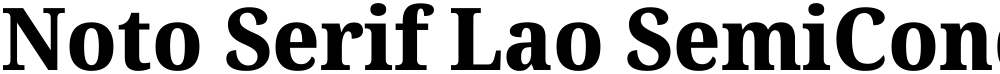 Noto Serif Lao SemiCondensed ExtraBold