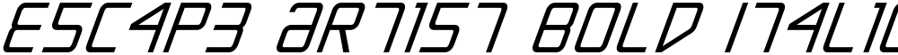 Escape Artist Bold Italic