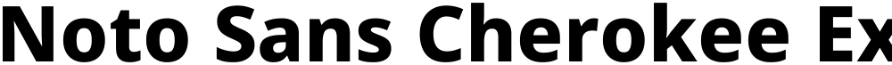 Noto Sans Cherokee ExtraBold