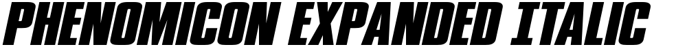 Phenomicon Expanded Italic