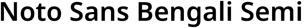 Noto Sans Bengali SemiBold