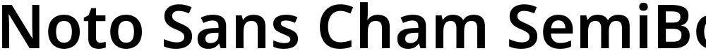 Noto Sans Cham SemiBold