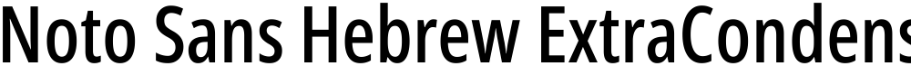 Noto Sans Hebrew ExtraCondensed Medium