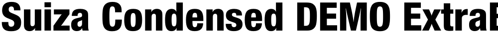 Suiza Condensed DEMO ExtraBold