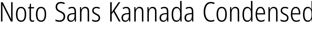 Noto Sans Kannada Condensed Light