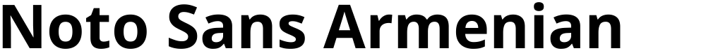 Noto Sans Armenian