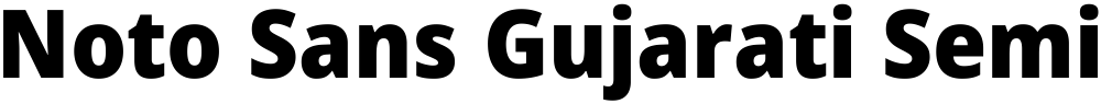 Noto Sans Gujarati SemiCondensed Black