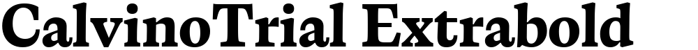 CalvinoTrial Extrabold