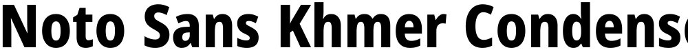 Noto Sans Khmer Condensed ExtraBold
