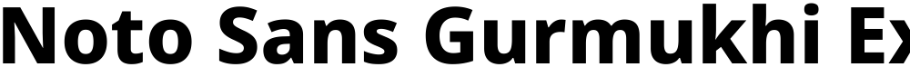 Noto Sans Gurmukhi ExtraBold