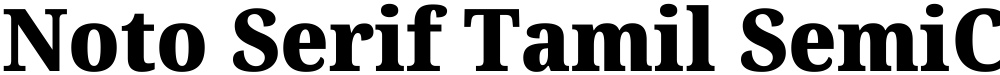 Noto Serif Tamil SemiCondensed Black