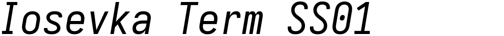 Iosevka Term SS01