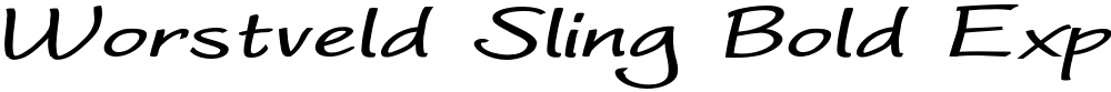 Worstveld Sling Bold Expand Oblique
