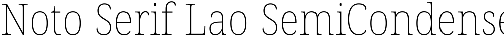 Noto Serif Lao SemiCondensed Thin